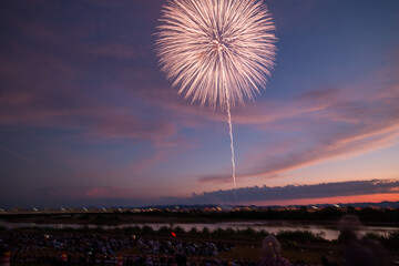 日本の花火風景
