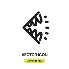 Bark icon vector. Linear-style sign for mobile concept and web design.  Bark symbol illustration. Pixel vector graphics - Vector.	
