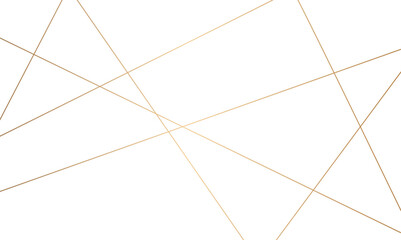 Abstract luxury seamless premium shiny golden random chaotic square and triangle lines on transparent background. Vector, illustration