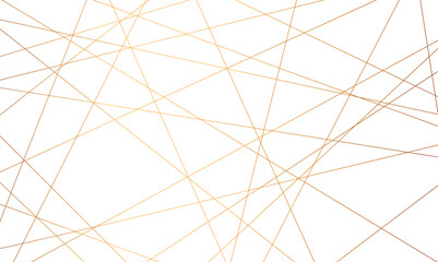 Obraz premium Abstract luxury seamless premium shiny golden random chaotic square and triangle lines on transparent background. Vector, illustration