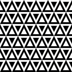 Seamless pattern with black and white triangles