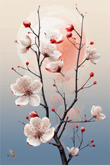 SweetMinimalism in Flowers: Dystopian Blossom PosterSweet