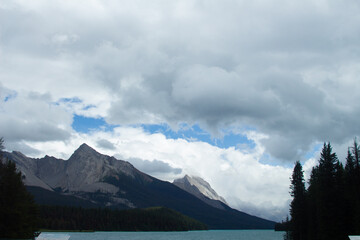 mountains and clouds - canada banff 