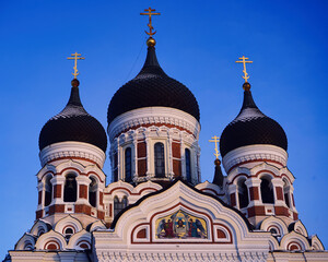 Fototapeta na wymiar St. Alexander Nevski Cathedral, Tallinn, Estonia, Baltic States, Europe 