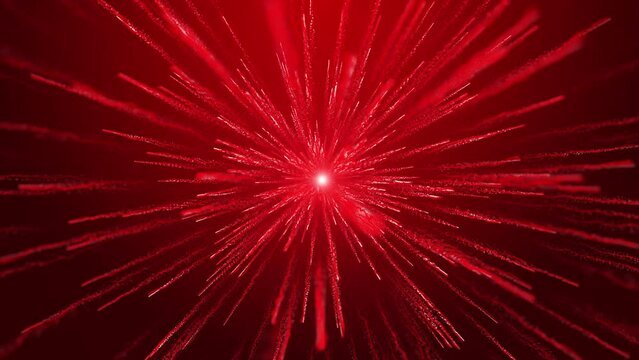 Explosion Particle Red Loop Background