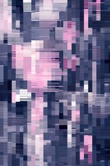 Fototapeta na wymiar A and Magenta pixel pattern artwor light magenta and dark gray, grid