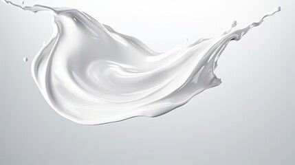 white moisturizing cream on white background