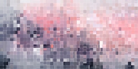 Pink pixel pattern artwork, light magenta and dark gray, grid 