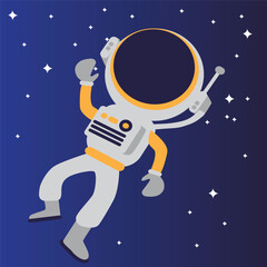 Fototapeta premium Floating Astronaut Icon