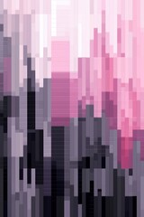 A and Magenta pixel pattern artwork light magenta and dark gray, grid