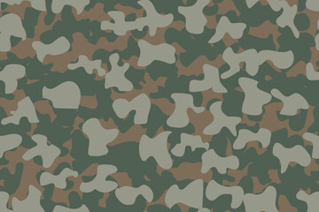 Fototapeta premium Camouflage Woodland Vector. Seamless Spot. Vector Brown Pattern. Digital Green Camouflage. Modern Military Background. Army Urban Grunge. Grey Camo Print. Seamless Camo Print. Beige Repeat Pattern.