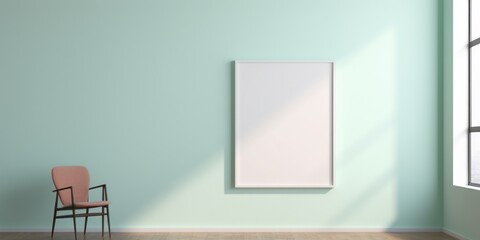 a blank black frame on a colorful wall