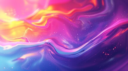 Abstract Colorful Liquid Flow Background