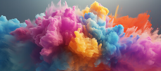 Fototapeta premium colorful smoke, gas, explosion, fog 29