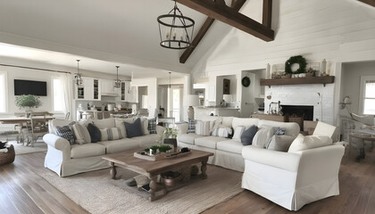 interior of a room, farmhouse decor, neutral colors, home, house, bright, comfortable, design, furniture, game room, family room