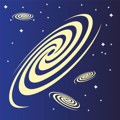 Galaxy Spiral Flat Icon