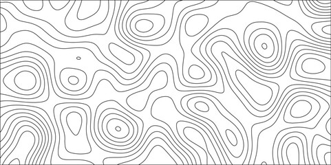 Contour map background. Geography scheme and terrain. Topography grid map. Stylized topographic contour map. Geographic line mountain relief. Abstract lines or wavy backdrop background.