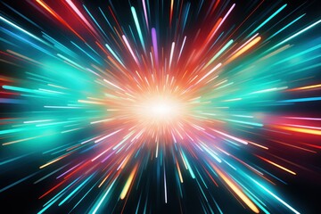 colorful light explosion flash background design pattern