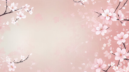 A pink sakura blossoms