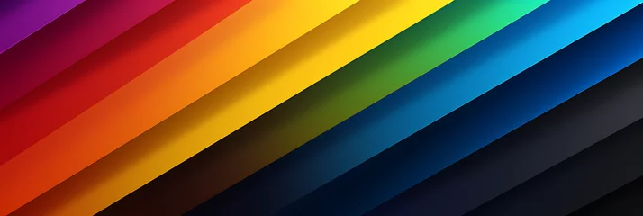 Fotobehang abstract design background colors of pride flag - rainbow banner style.  © LiezDesign