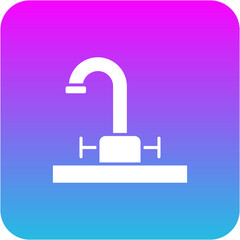 Fototapeta premium Water Tap Icon