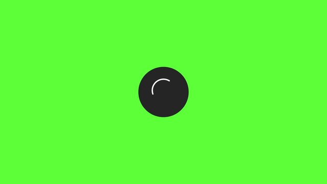4K motion graphics animation of turn on vpn button for security network on chroma key green screen background.