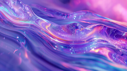 Vivid Calming Iridescent Psychic Liquid Colors Background