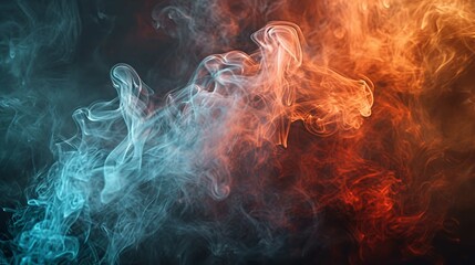 Abstract Smoke Background with Realistic Lighting