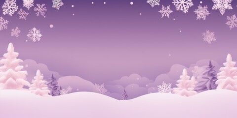 Mauve christmas card with white snowflakes vector illustration 