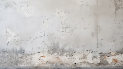 Rough, uneven cement wall with design solutions and repair in loft interior. Space for text. Background with trowel marks.