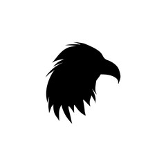 Eagle silhouette  design isolated on white background  