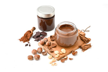 hazelnut cream for breakfast or snack spreadable and which looks like Nutella cream is a typical...