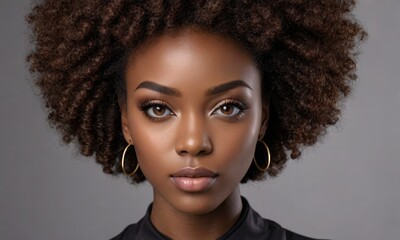 Luxe Cocoa Couture: Beautiful African American Female Model Stuns in High-End Chocolate Fashion