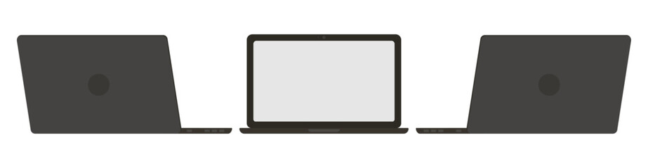 Laptop design, isolated. Vector illustration