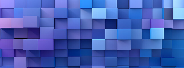 purple blue and blue grid background, in the style of sculptural reliefs, blocky
