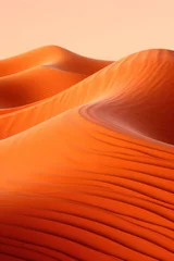 Keuken foto achterwand orange wavy lines field landscape © Celina
