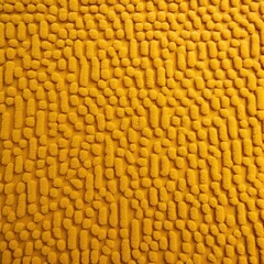 Mustard plush carpet close-up photo, flat lay
