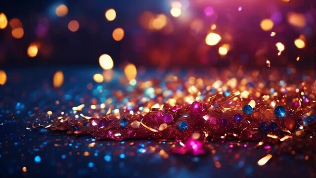 Abstract beautiful background, particle, glitter, shiny, banner, bokeh,