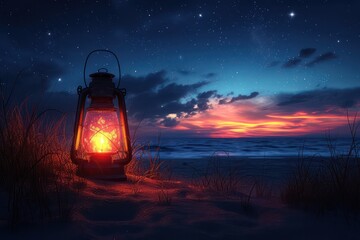 Background of calming lanterns, perfect for a Ramadan-themed backdrop. Islamic greeting card template with Ramadan for wallpaper design