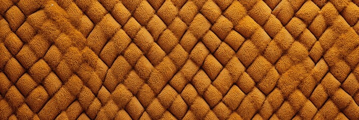 Mustard paterned carpet texture from above