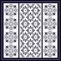 Jali design for graphic and plywood, partition, foam, acrylic and CNC machine cutting.