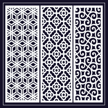 Jali design for graphic and plywood, partition, foam, acrylic and CNC machine cutting.
