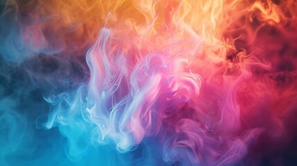 Colorful Fluid Smoke Abstract Web Background