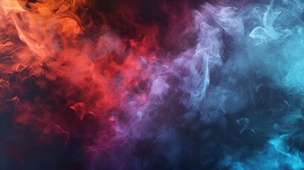 Diffusion Color Smoke Abstract Background - Cold