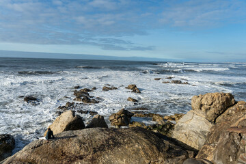 Rocks and waves on the coast