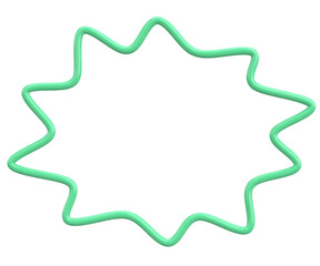 Speech Bubble. Text Box. 3D Illustration.