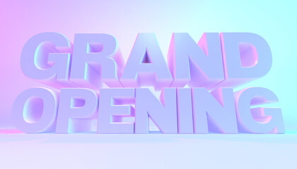 3D illustration white text sale, holographic style.