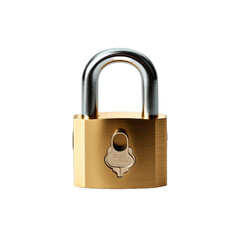Naklejka premium Lock isolated on transparent background