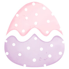 Watercolor easter eggs