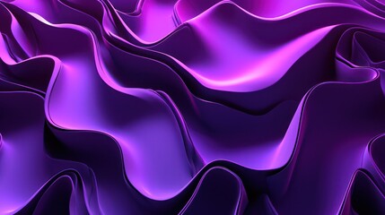 Obraz premium 3D Abstract Background with Wavy Shape in violet Spectrum